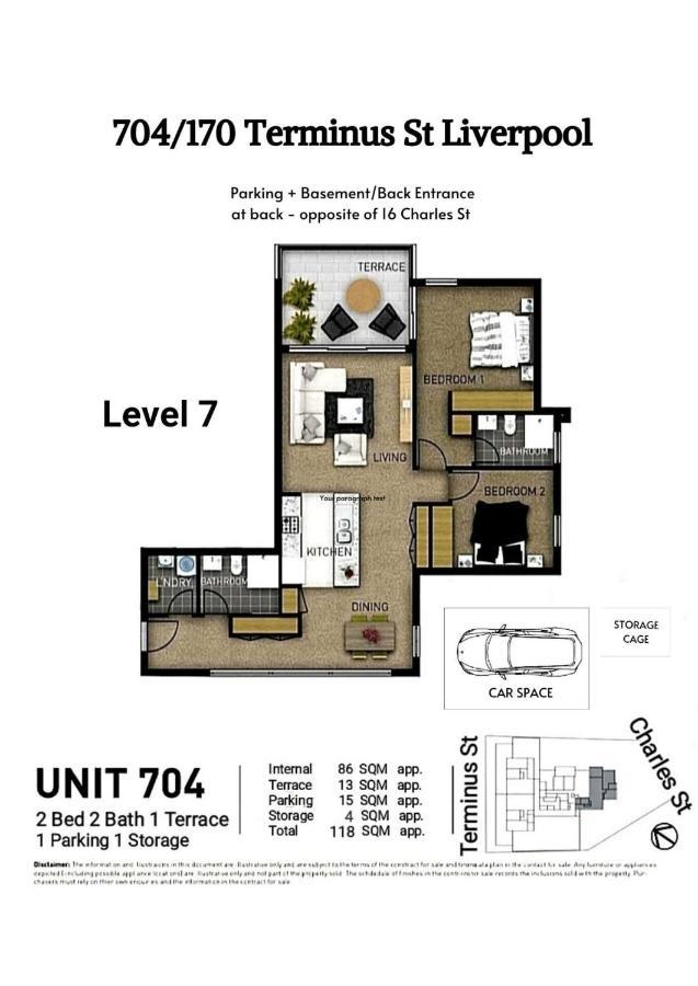 Modern 2 Bedroom & 2 Bathroom Apartment With Stunning Sydney Cbd & Skyline Views! Liverpool Ngoại thất bức ảnh
